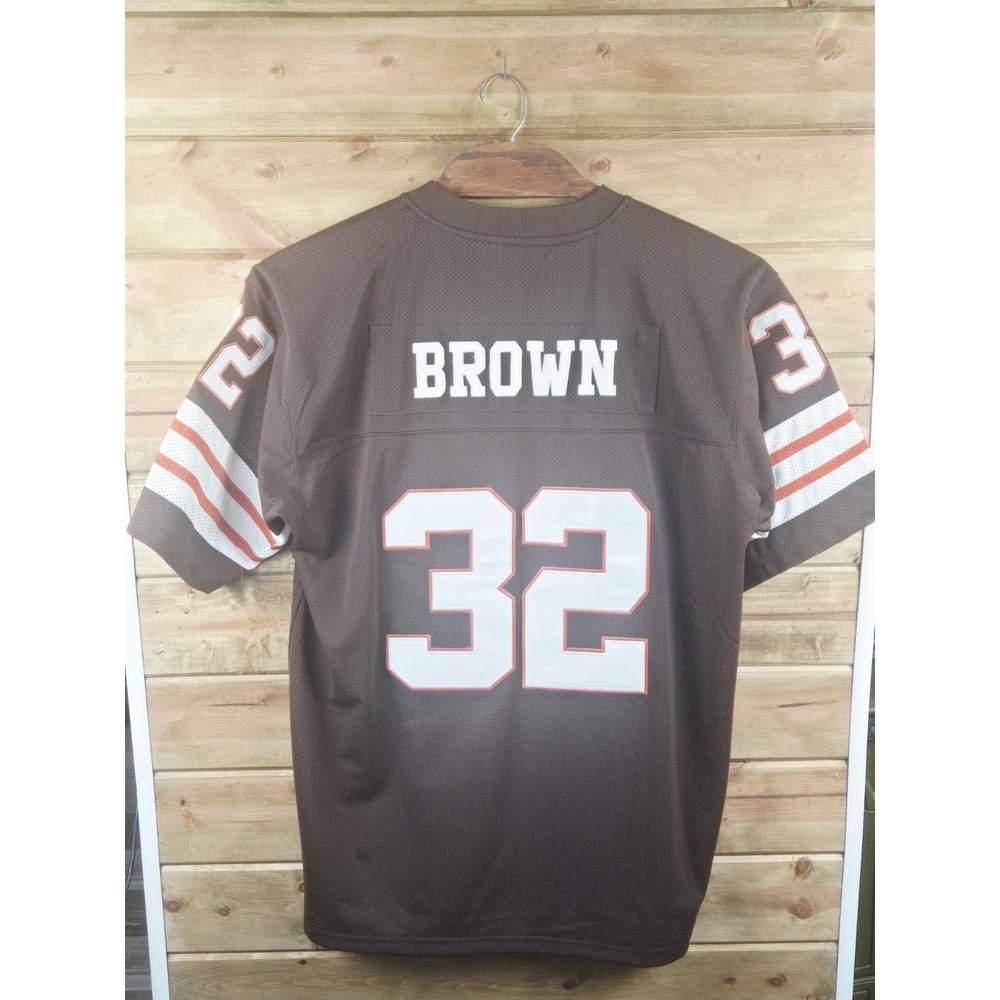 Jim‎ Brown 1957-66 Cleveland Browns NFL 2XL  AUTHENTIC STITCHED Throwback Jersey